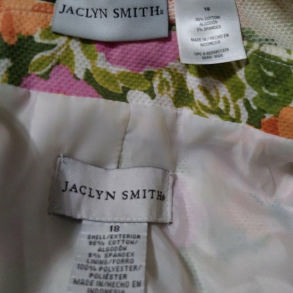 Vtg boho floral Palm beach vibes Capri suit - Picture 3 of 5